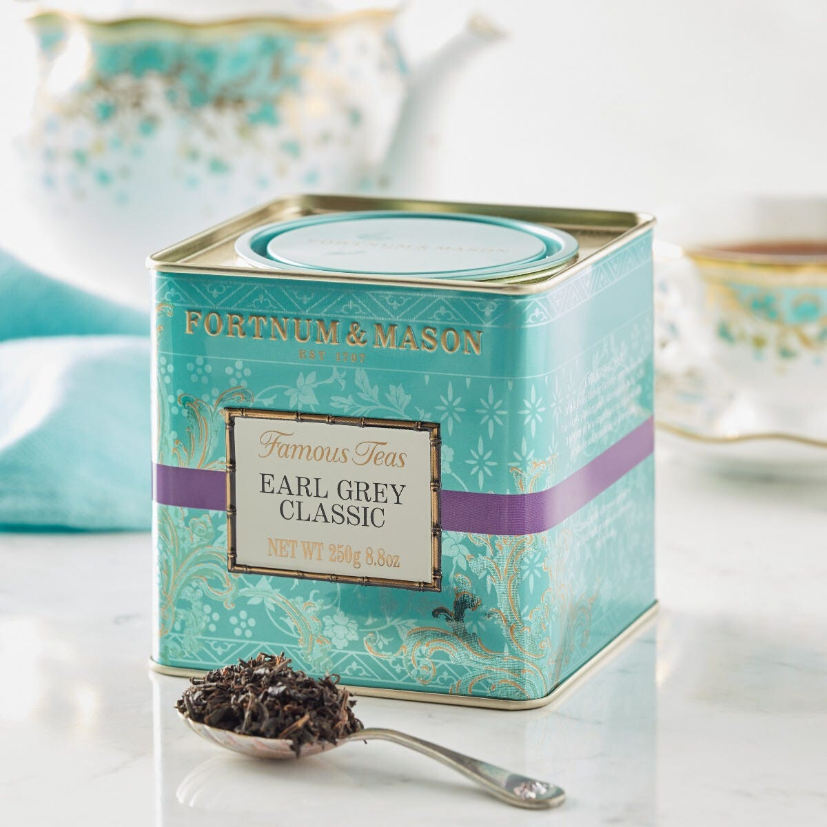 Fortnum and Mason UK Earl Grey Classic Tea, 250g Loose Leaf Caddy