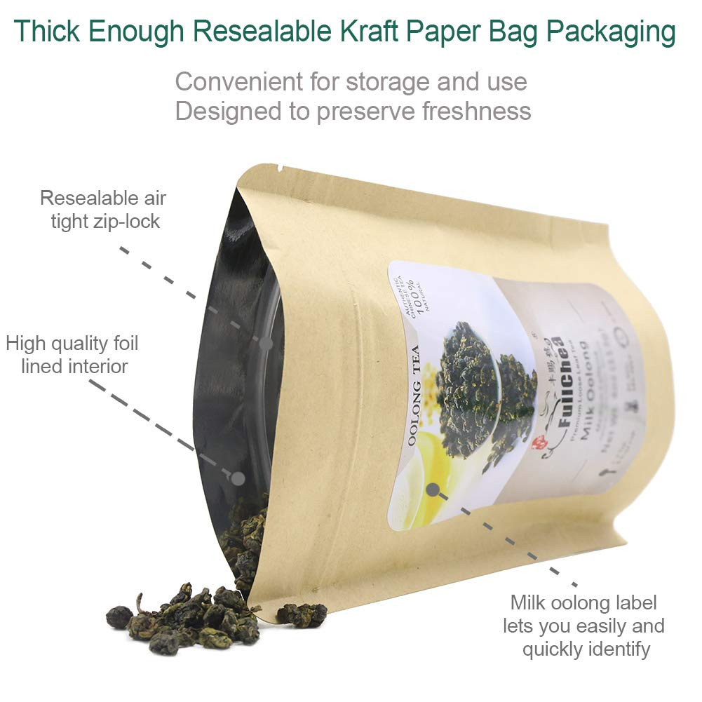 Milk Oolong Tea – Loose Leaf – Taiwan High Mountain Jin Xuan – Naturally Milky &