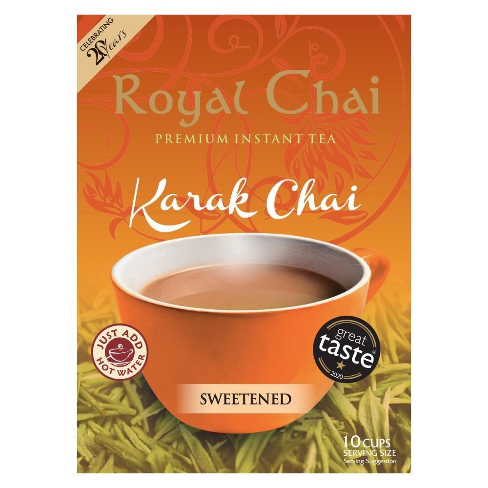 ‎Royal Chai Karak Chai Sweetened | 10 Count Single Box | Premium Instant Tea
