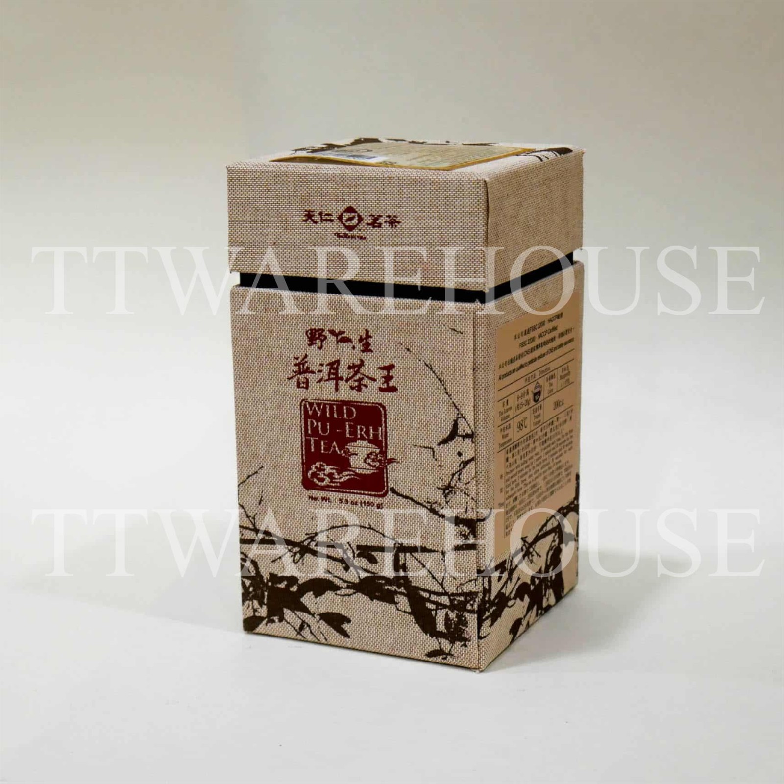 NEW Ten Ren TEA WILD PU-ERH (PU’ER) TEA 天仁茗茶野生普洱茶王 (150g) TENREN