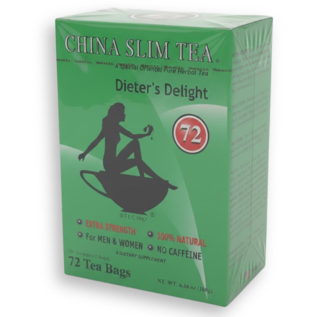 China Slim Tea Dieter’s Delight 72 Tea Bags (NET WT 6.34 OZ (180 g) Made in USA