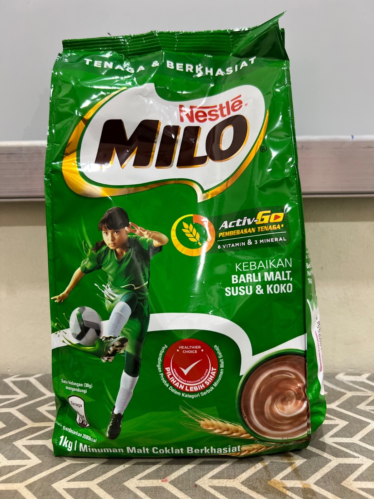 NESTLE MILO Nutritious Chocolate Malt Drink Pack 1Kg + Ekspress Shipping DHL