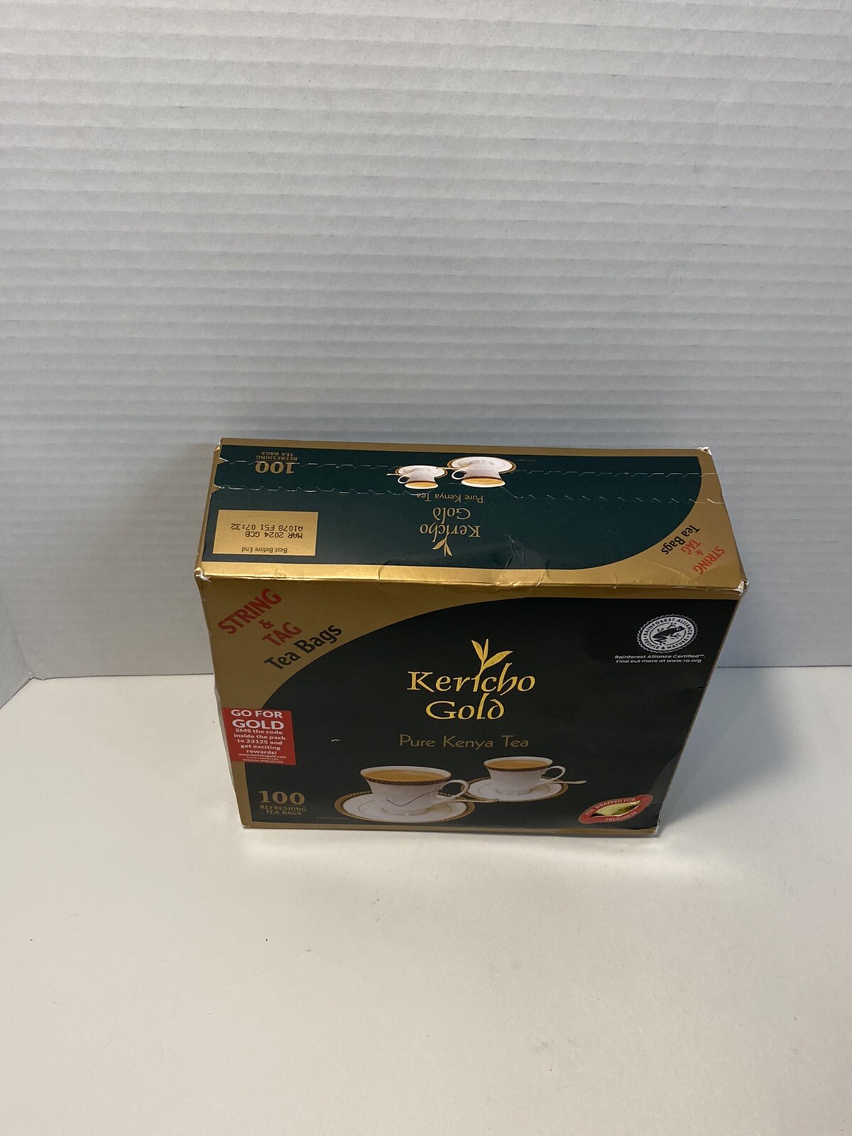 Kericho Gold Pure Kenya Black Tea 100 TEA BAGS