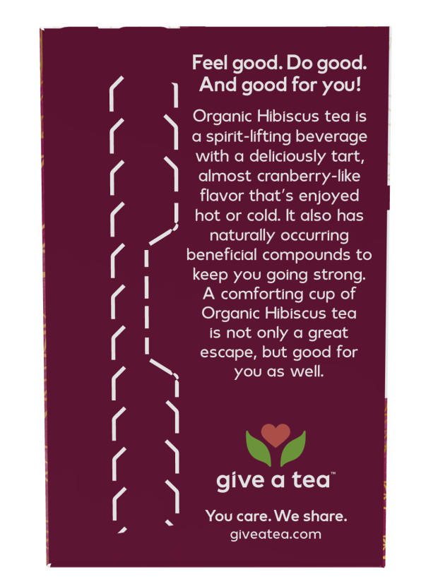 Organically Hip Hibiscus Tea 24 bags By Now Foods