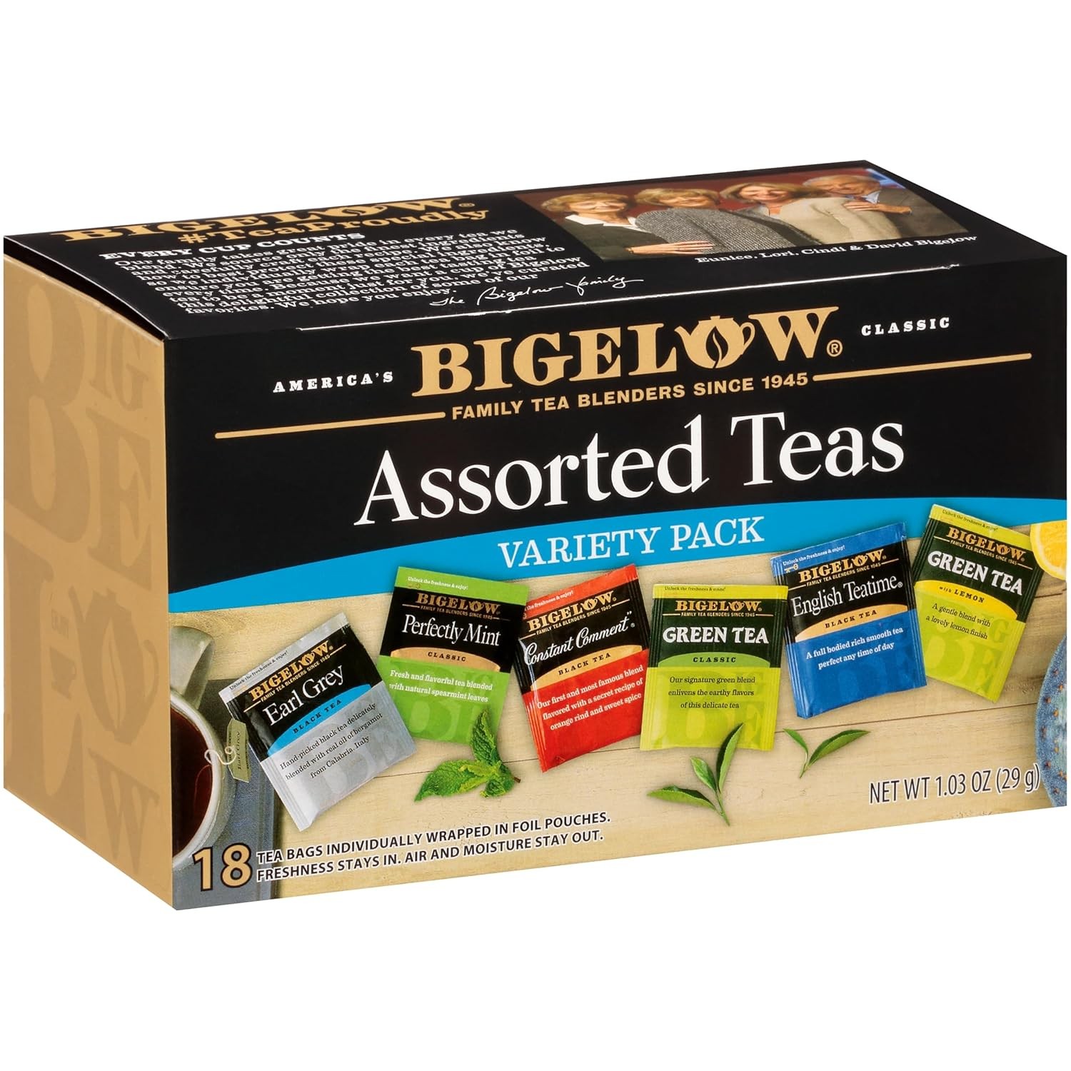 Bigelow American Breakfast Black Tea Bags, 20 Count Box (Pack of 6) Caffeinated