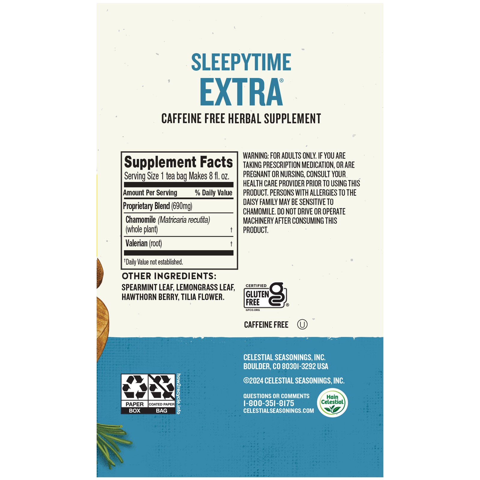 40 Count Sleepytime Extra Herbal Tea Bags