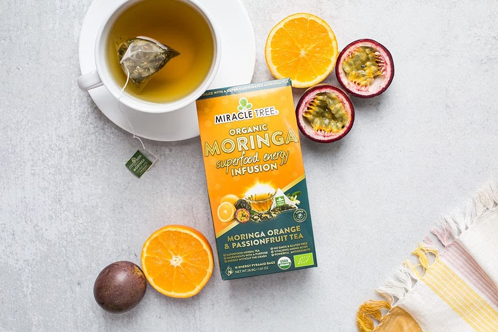 Miracle Tree’s Moringa Energy Tea Orange & Passionfruit | Super Caffeinated …