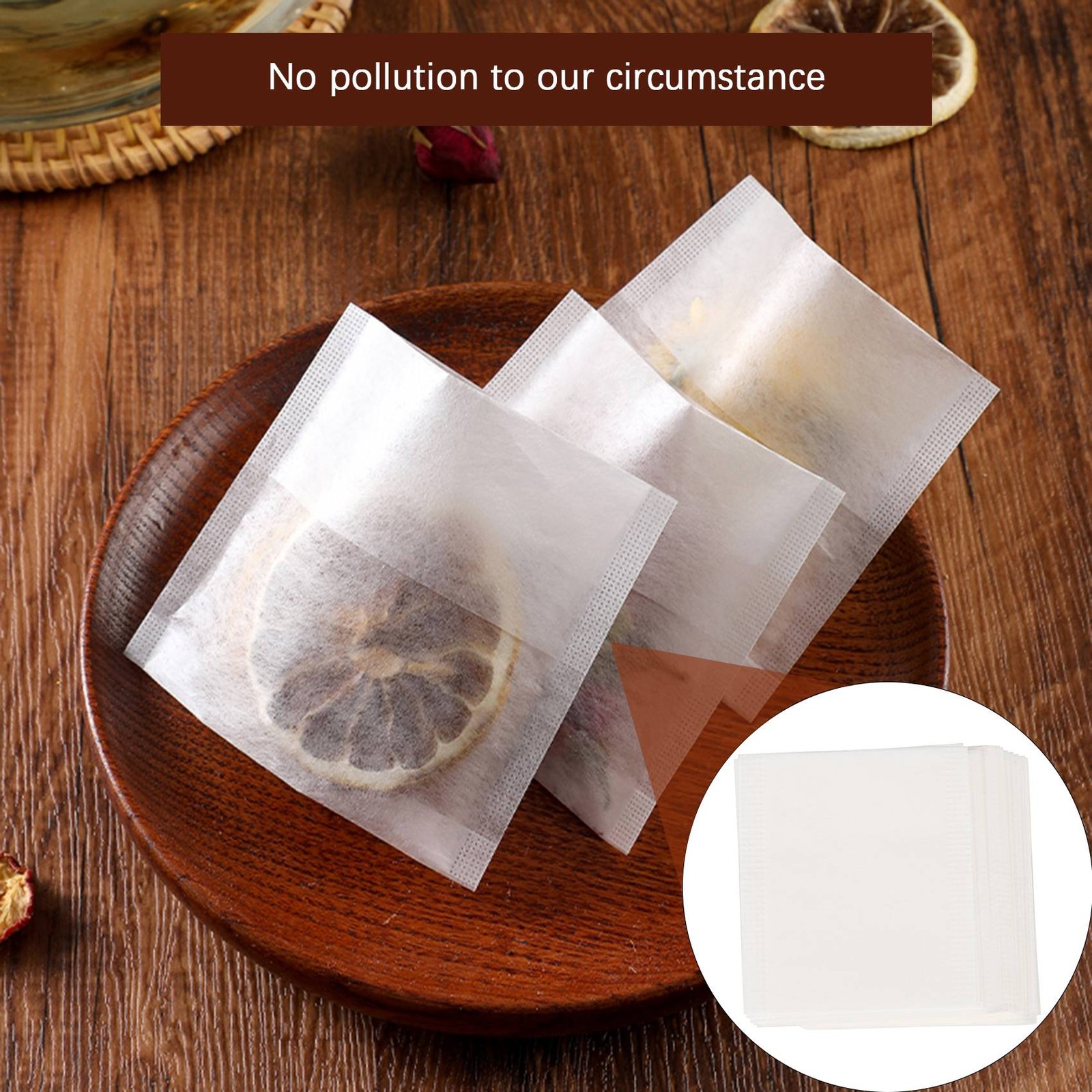 500pcs non-woven Empty Teabags String Heat Seal Loose Tea Bag Y8E85257