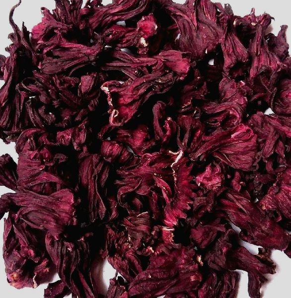 Organic Dried Hibiscus Flowers (Premium Cut & Sifted) – 2 lb, Caffeine-Free