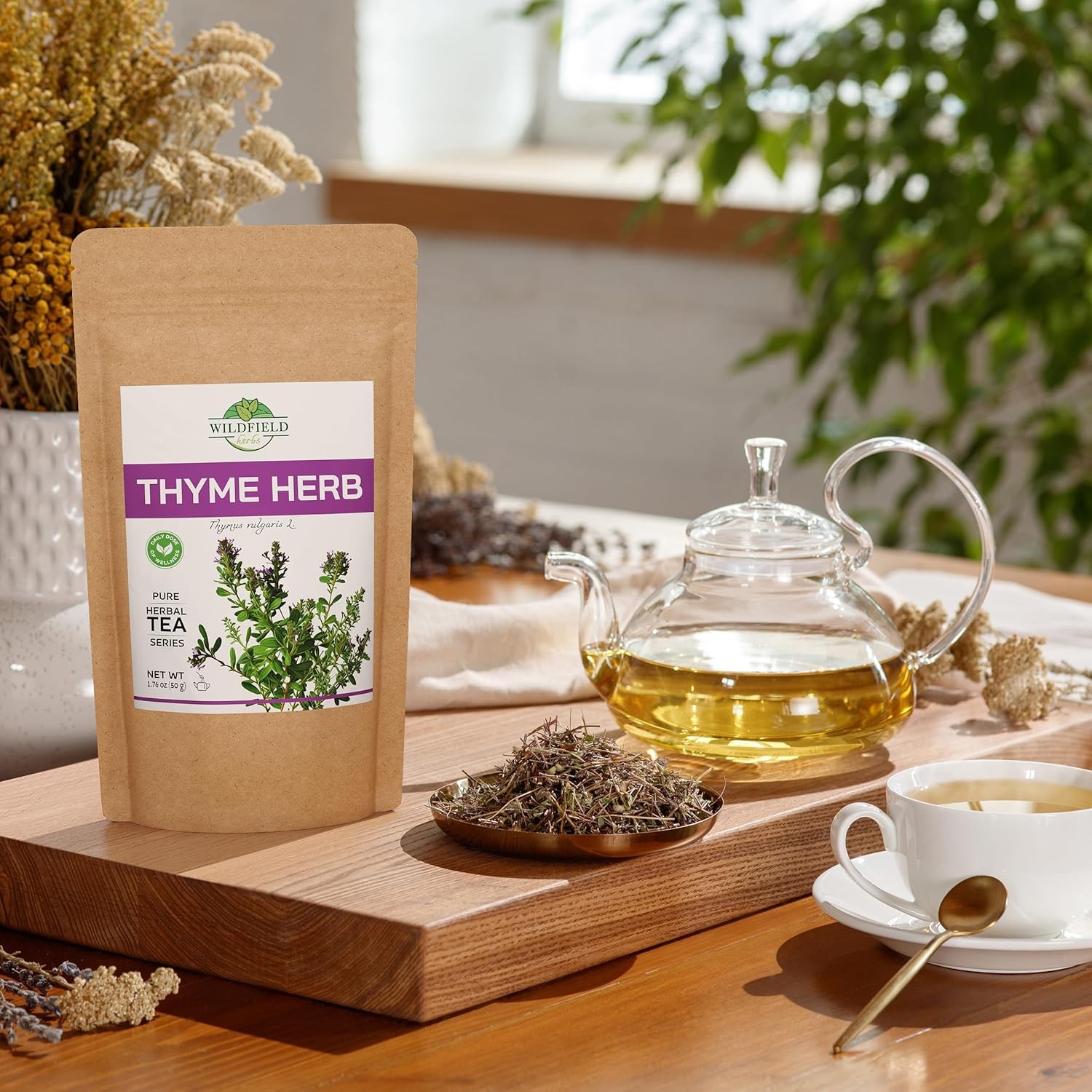 1.8 oz. Thyme Tea Leaves Tyme Herb (Thymi Serpiylli Ounce
