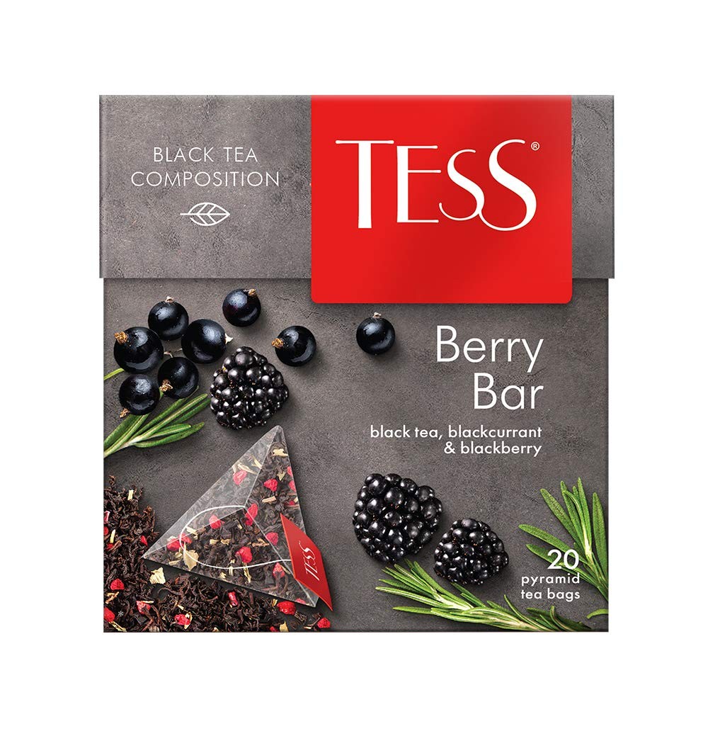 Black Tea Berry Bar Raspberry and Rhubarb Beverages Grocery Gourmet Food 20 p…