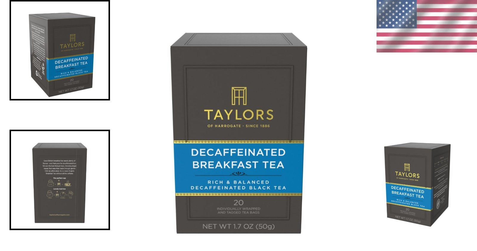 20 Count Decaffeinated Black Tea Bags – Ethically Sourced, Perfect for Any Time
