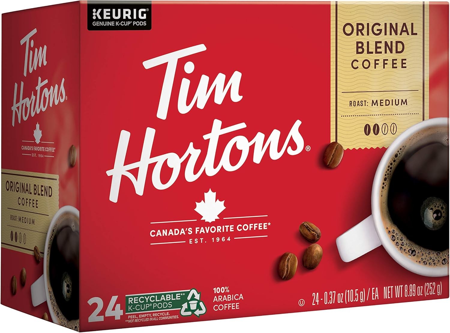 Tim Hortons Original Blend, Medium Roast Coffee, Single-Serve K-Cup Pods