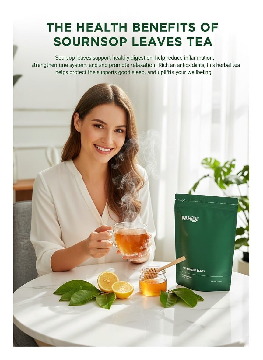 Organic Combo Soursop 100% Pure Leaves Tea Pack of 30 Bags &Soursop Leaves 100 g