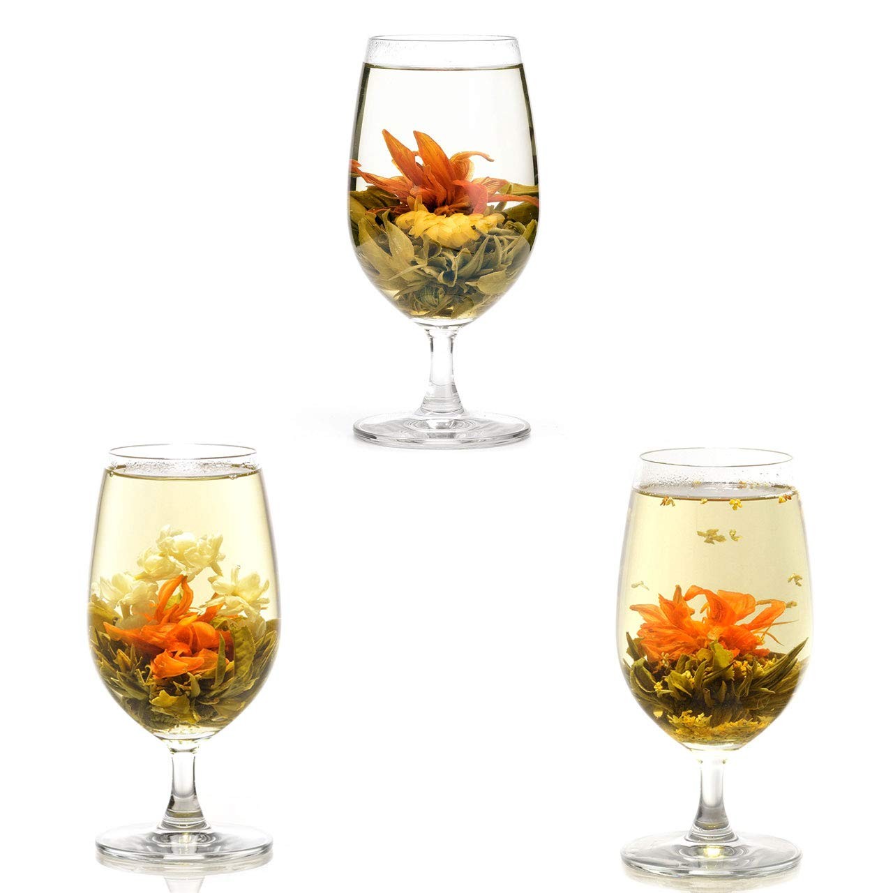 12pcs Handmade Blooming Flower Tea Radom Varieties of Individually Sealed Te…