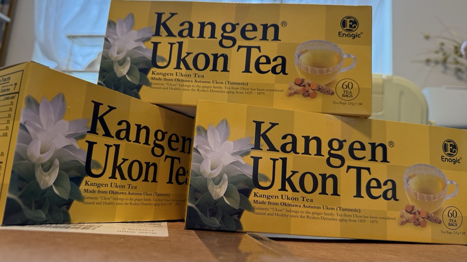 Kangen Ukon Turmeric Tea 60 Bags 100% Organic by Enagic – Sealed New
