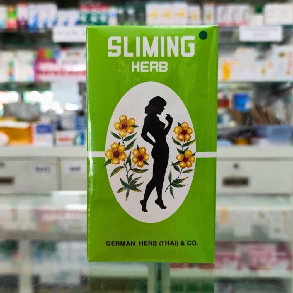 Sliming Herb Tea 4 Boxes (200 Sachets) Thai Herbal Botanical Blend Hot Drink