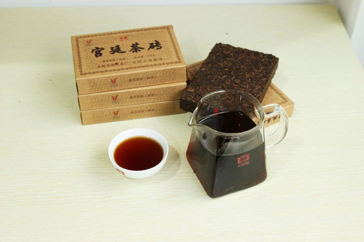 2024 Chinese XIN WEN Ripe Pu-erh “Palace PuErh Tea Brick” Shu Puer Tea 250g