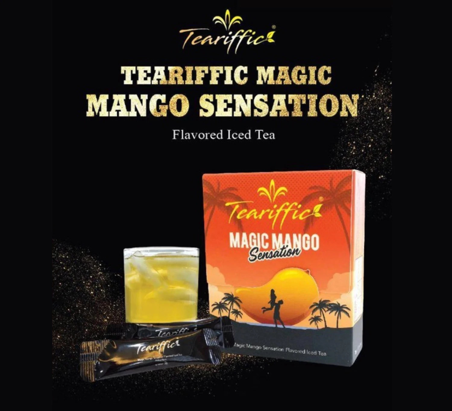 Teariffic Magic Mango Sensation Sexual Men Herb Energy Coffee 1 Box (12 Sachets)