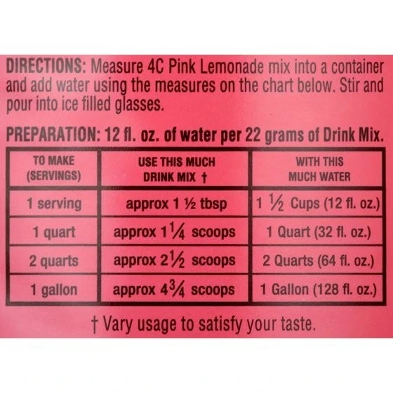 4C Natural Peach, Lemon Raspberry Iced Tea Mix, 66.1 oz😋Choose your flavor