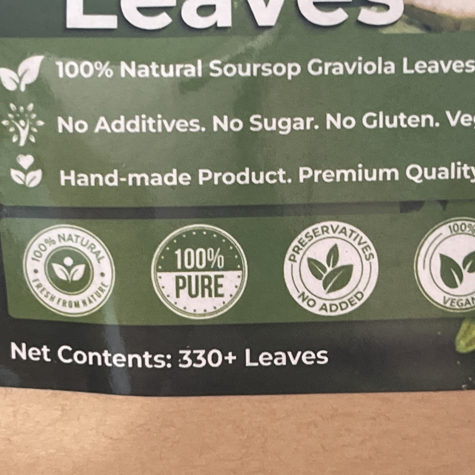 FreshDrinkUS, 330+ Premium Soursop Dried Leafs tea leaves