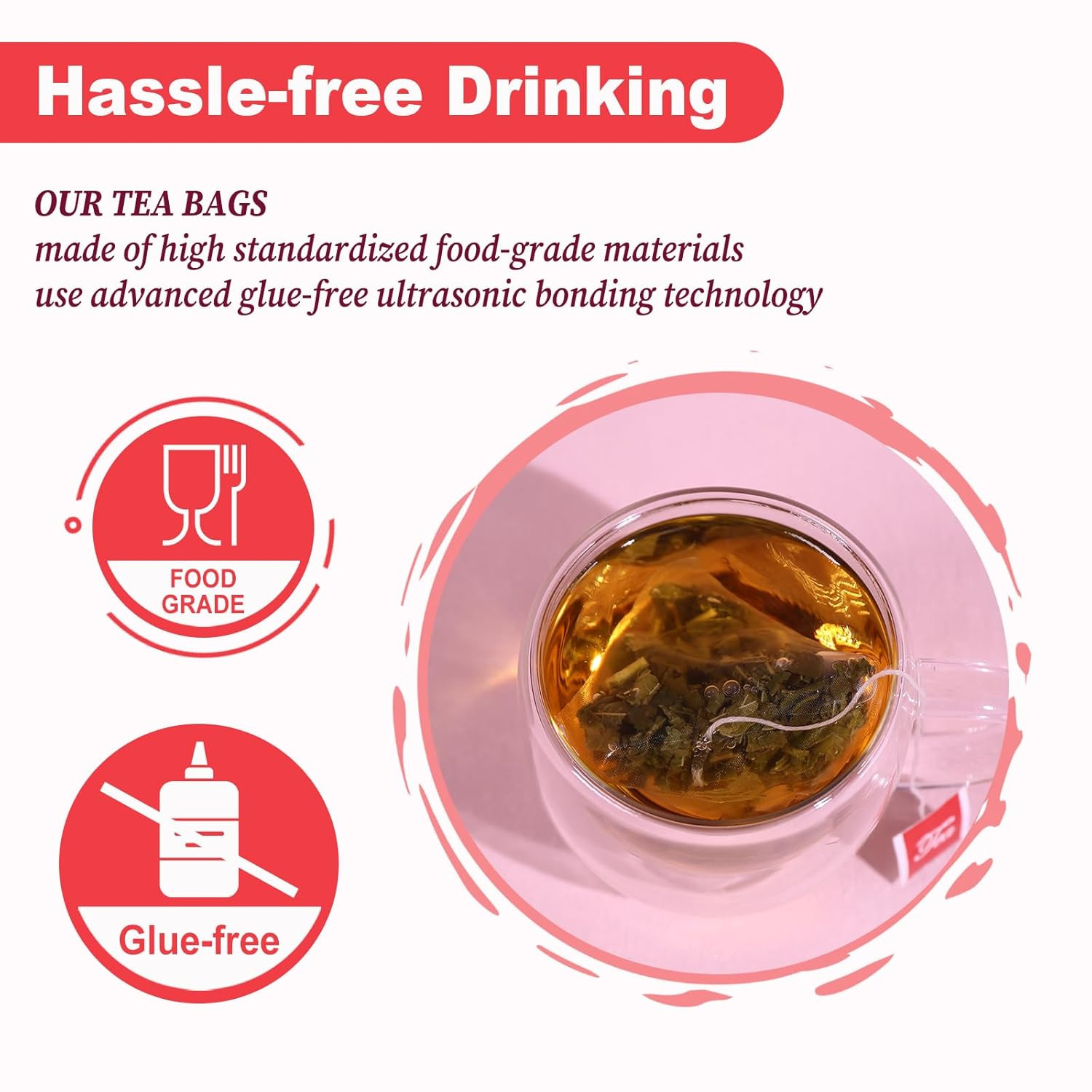 – Raspberry Leaf Tea Bag, 40 Teabags – Natural Pregnancy Tea – Pure Red Raspberr