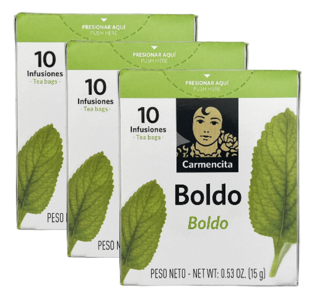 Carmencita Tea Boldo Pack of 3 0.53 oz 30 bags