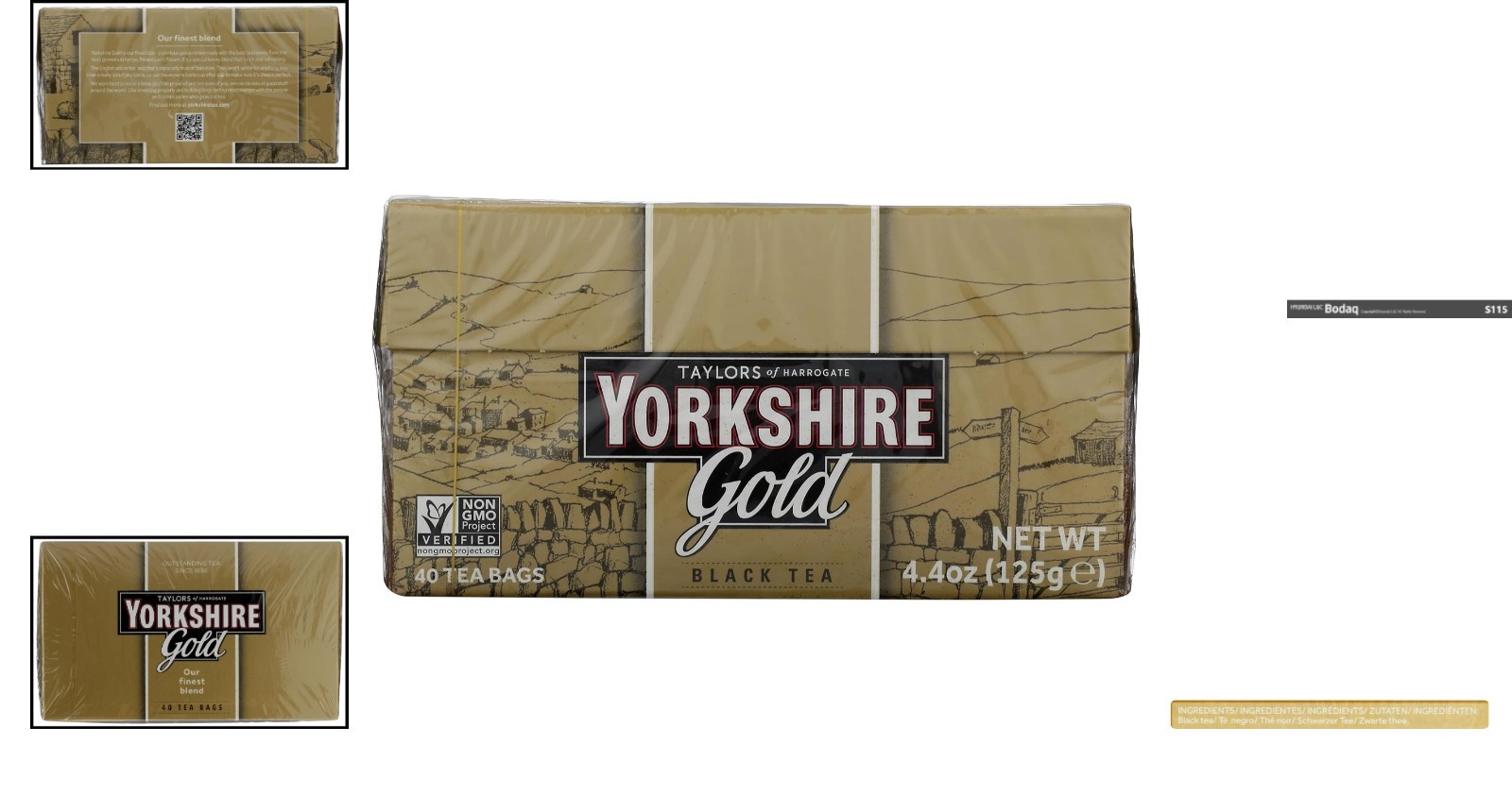 40 Pillow Tea Bags of Yorkshire Gold – Rich, Smooth & Allergen-Free Experience