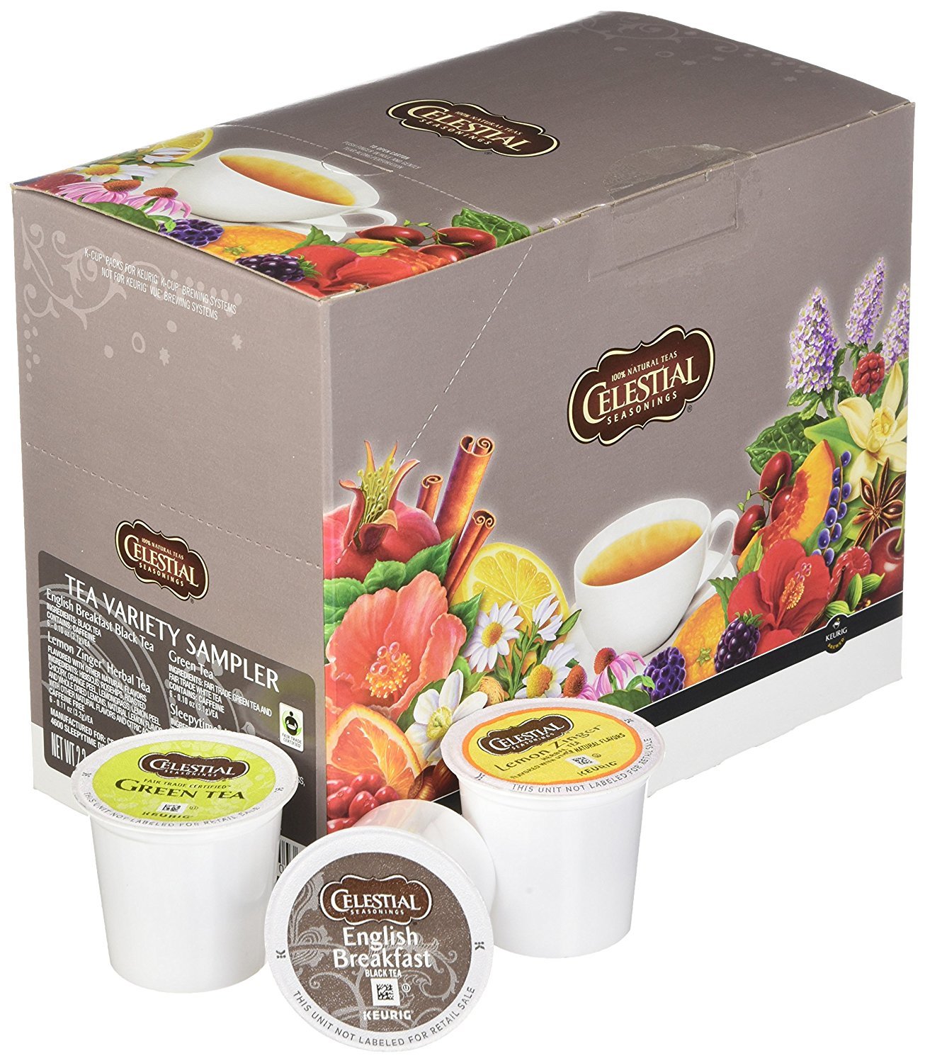 Celestial Seasonings Variety Tea Box 22 to 132 Keurig K cup Pods Pick Any Size