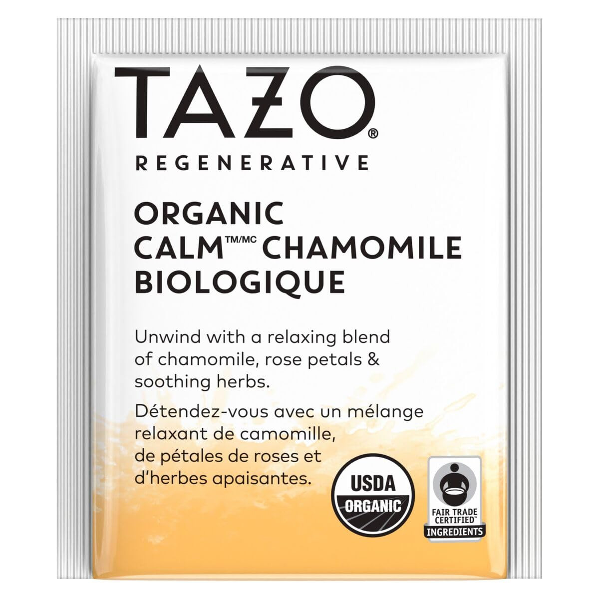 TAZO Calm Chamomile Tea 16 Bags – Organic Caffeine‑Free Herbal