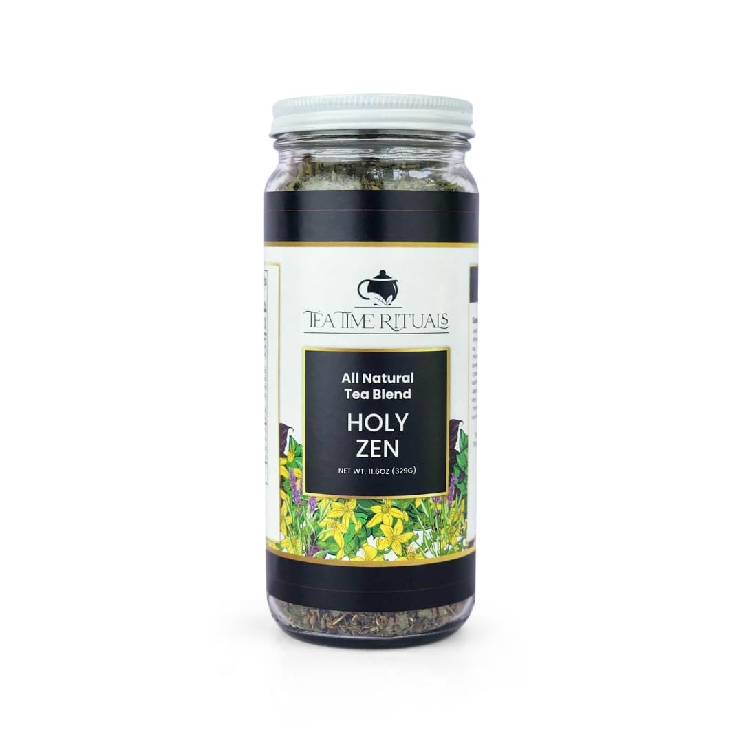 – Holy Zen – All Natural Loose Leaf Tea Blend (Holy Basil, Lemon Balm, Catnip…