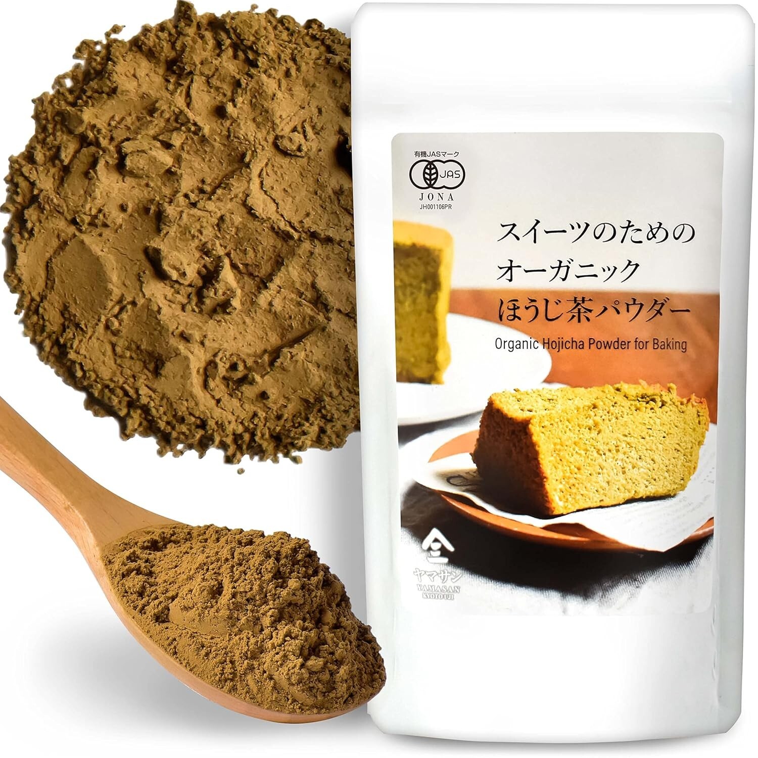 Organic Hojicha Powder Roasted green tea Baking And latte powder 80g YAMASAN