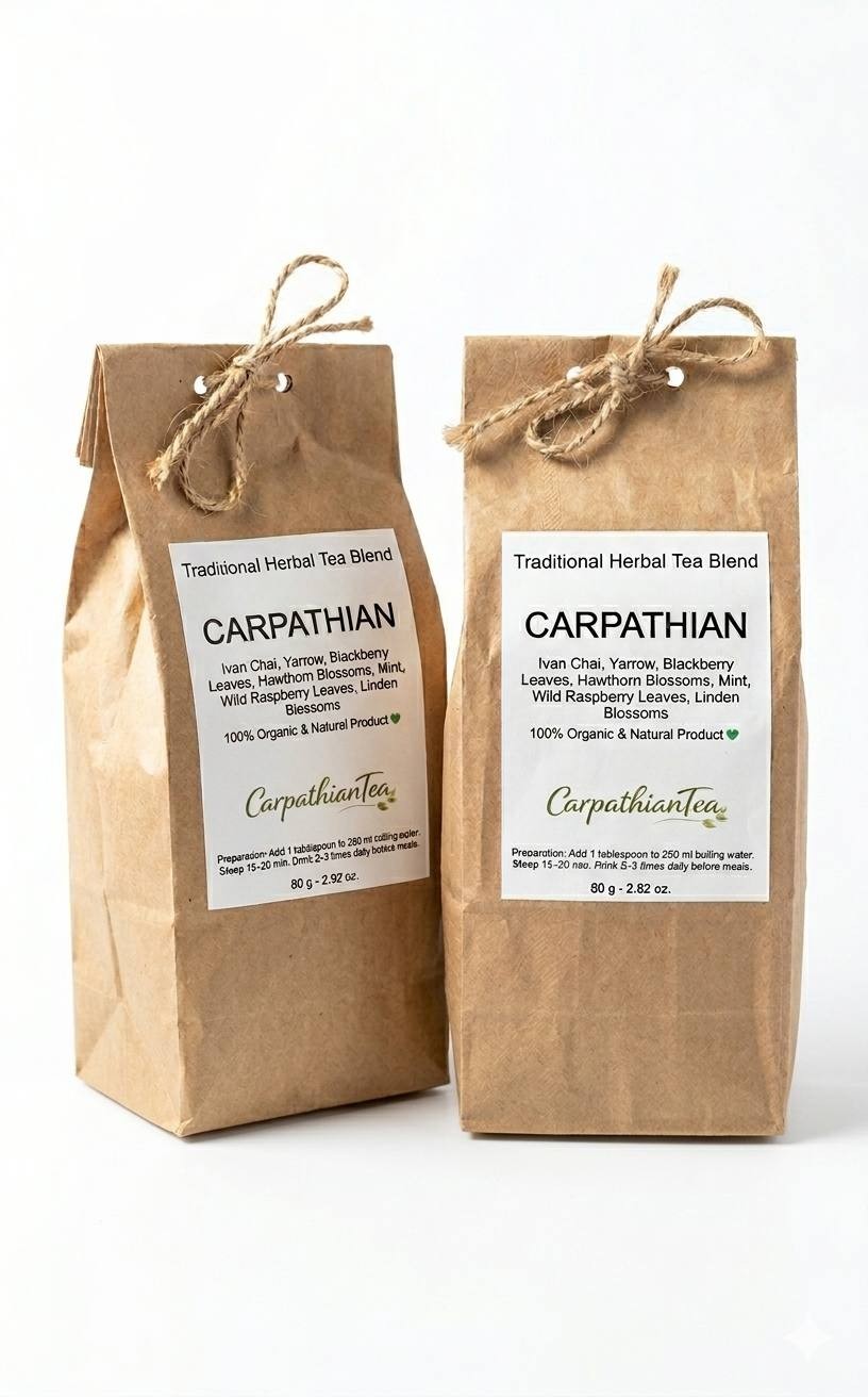 Traditional Carpathian Herbal Tea Blend 80g Loose Leaf Natural Handmade