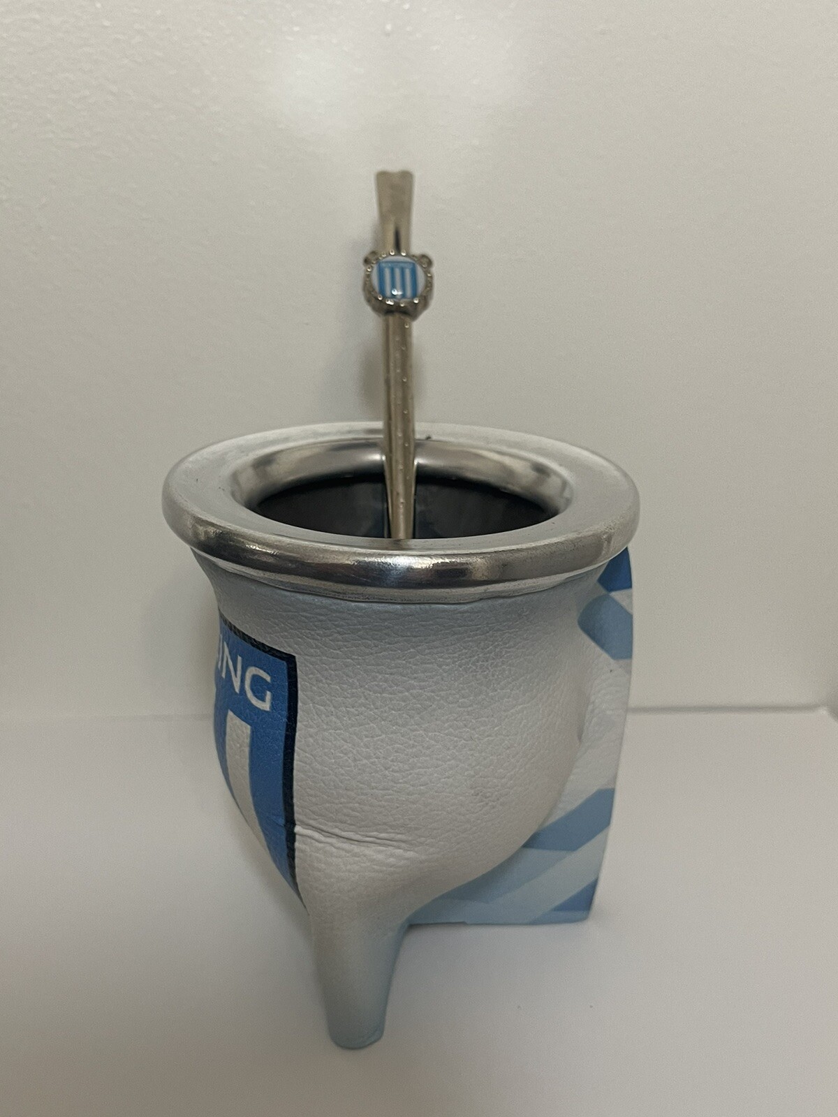 Mate cup yerba argentino – Racing Club + bombilla straw Racing Club