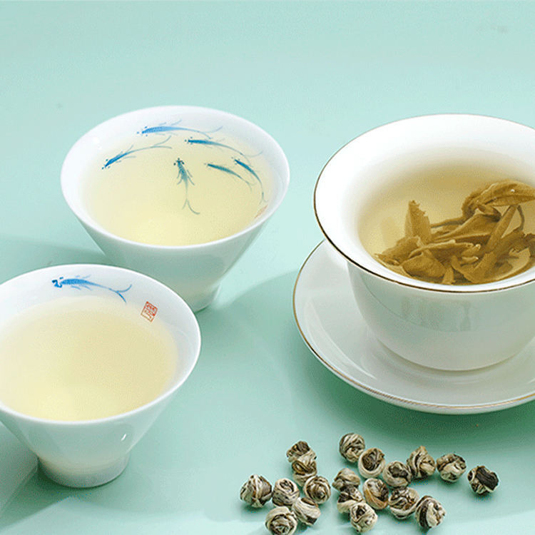 Organic Green Tea Leaf Pure Jasmine Tea Ball Dragon Loose 1Kg 2.2 LB