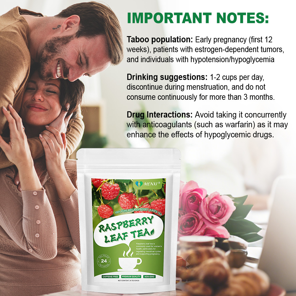 Organic Raspberry Leaf, Pregnancy Tea, Caffeine Free, Non-GMO – 24 Tea Bags