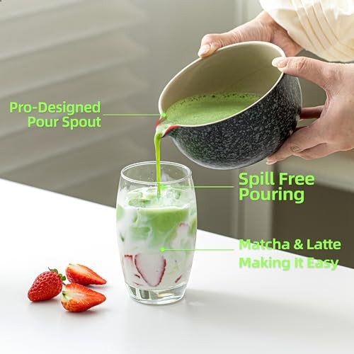 TEANAGOO Matcha Whisk Set Black,7 Pcs Matcha Set,Matcha Kit for Ceremony,Trad…
