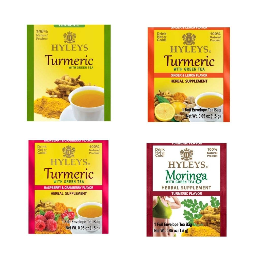 Turmeric Tea – Assorted Flavors – 42 Tea Bags – Wellness Herbal Supplement