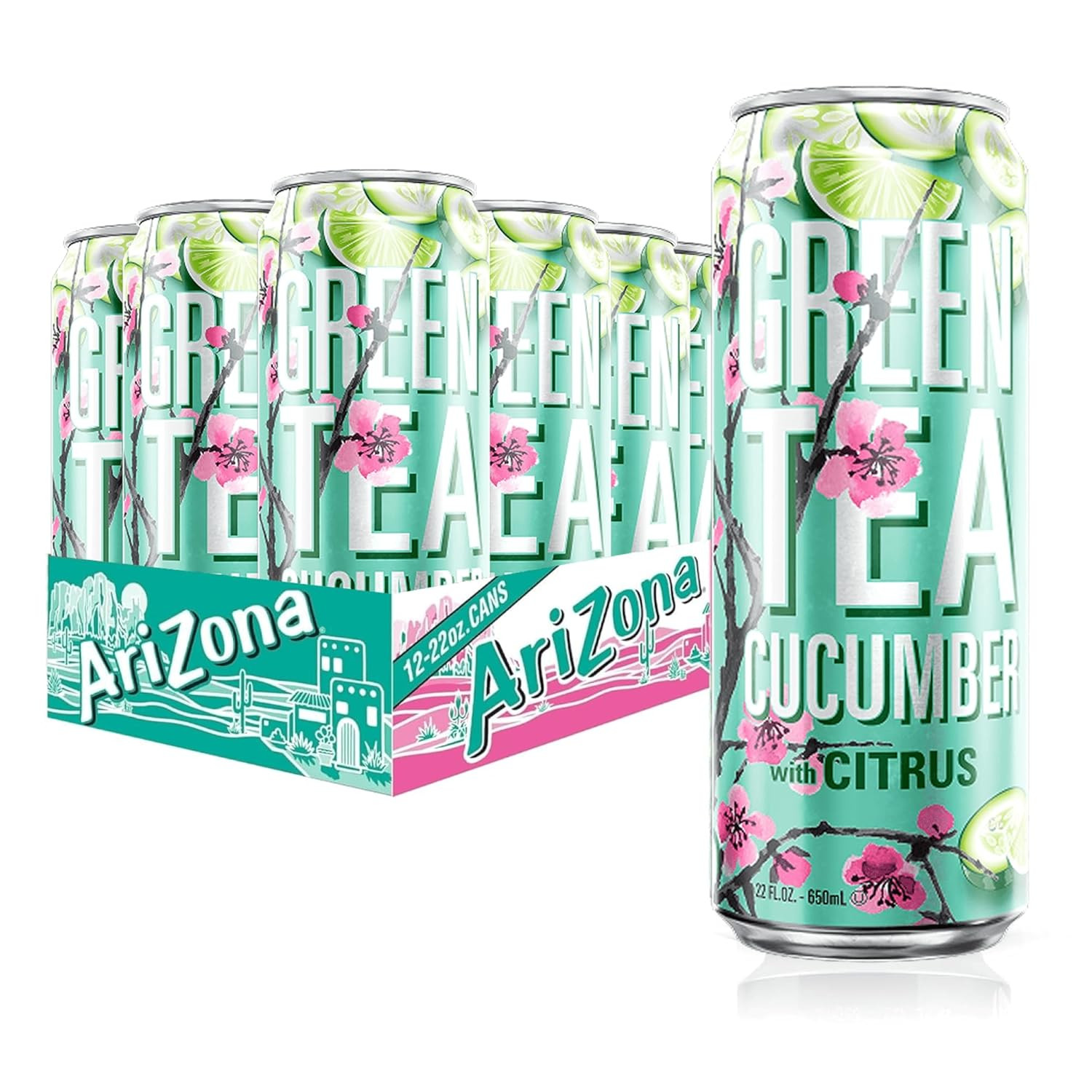 Black and White Tea – Big Can, 22 Fl Oz (Pack of 12)