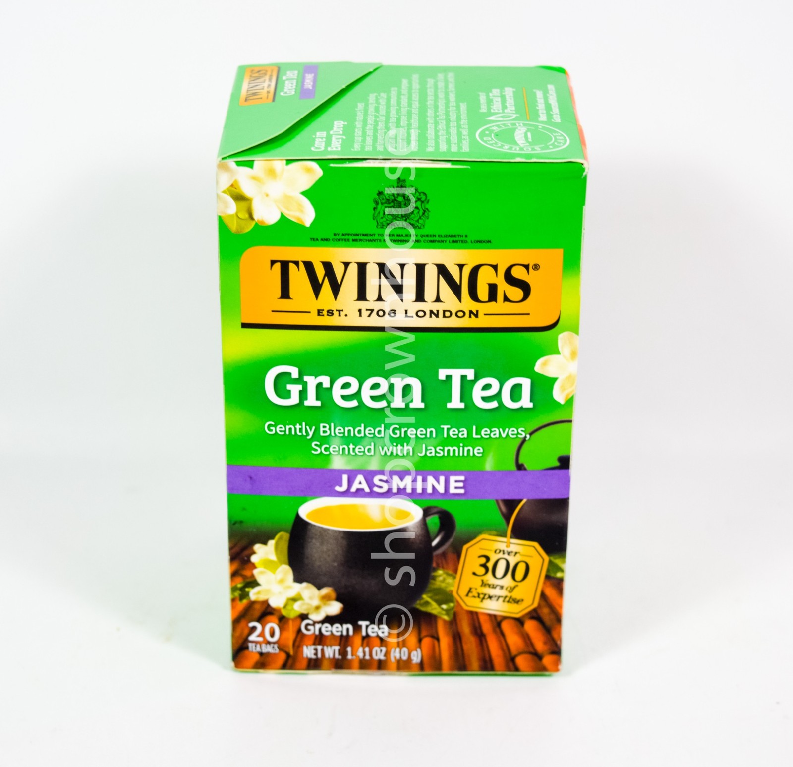 3 Twinings JASMINE Green Tea Non-GMO 60 total tea bags 1.41oz 03/12/2028