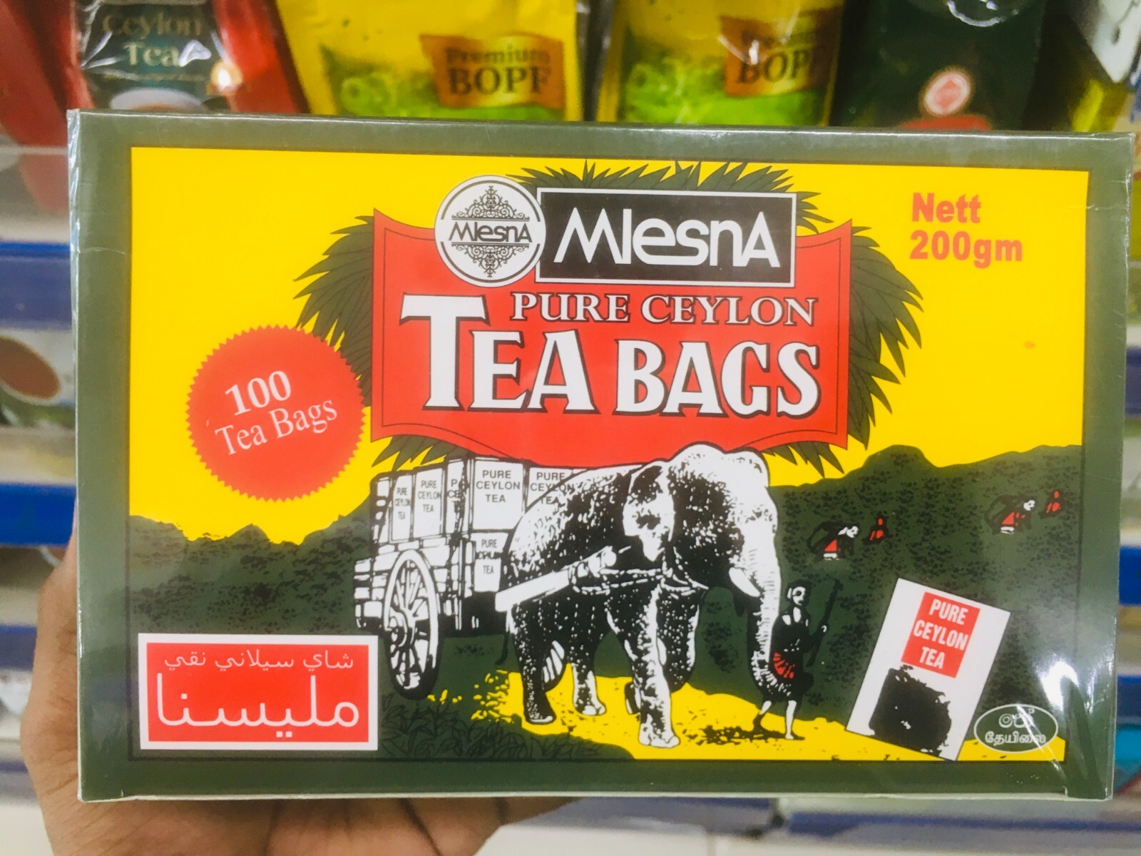 Mlesna PURE CEYLON TEA BAGS Premium Quality Natural Black Tea – 50/100 Tea Bags