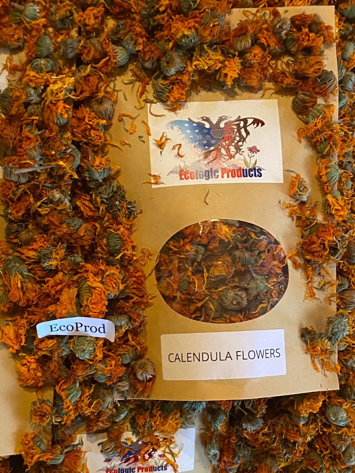 Calendula Petals or Whole, European Wild Harvested, Marigold, Free Shipping USA