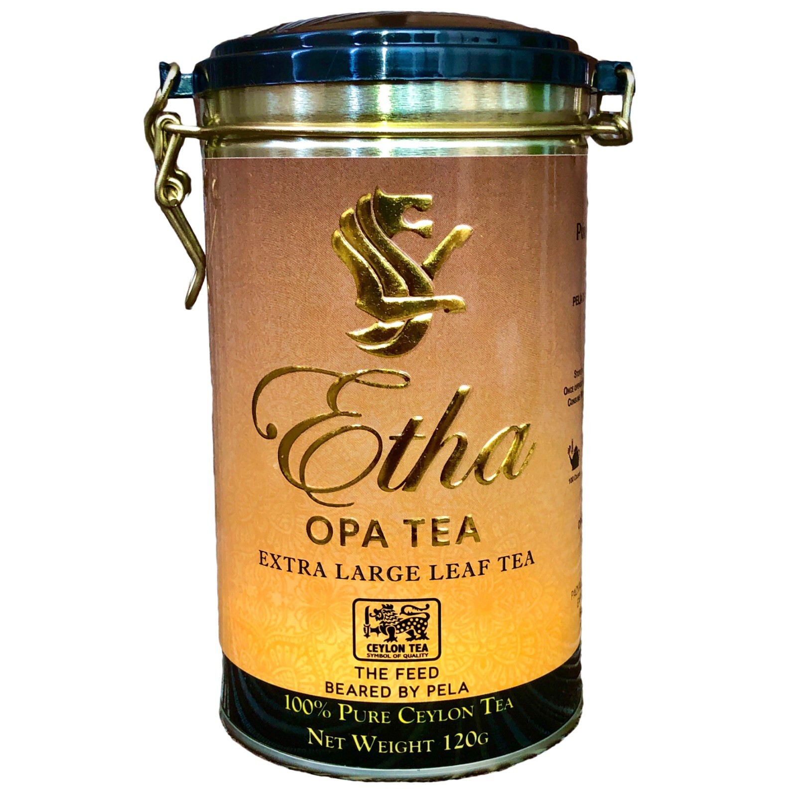 Etha Pure Ceylon Black Tea Tin 120g Premium Ceylon Golden Leaves | OPA Grade Tea