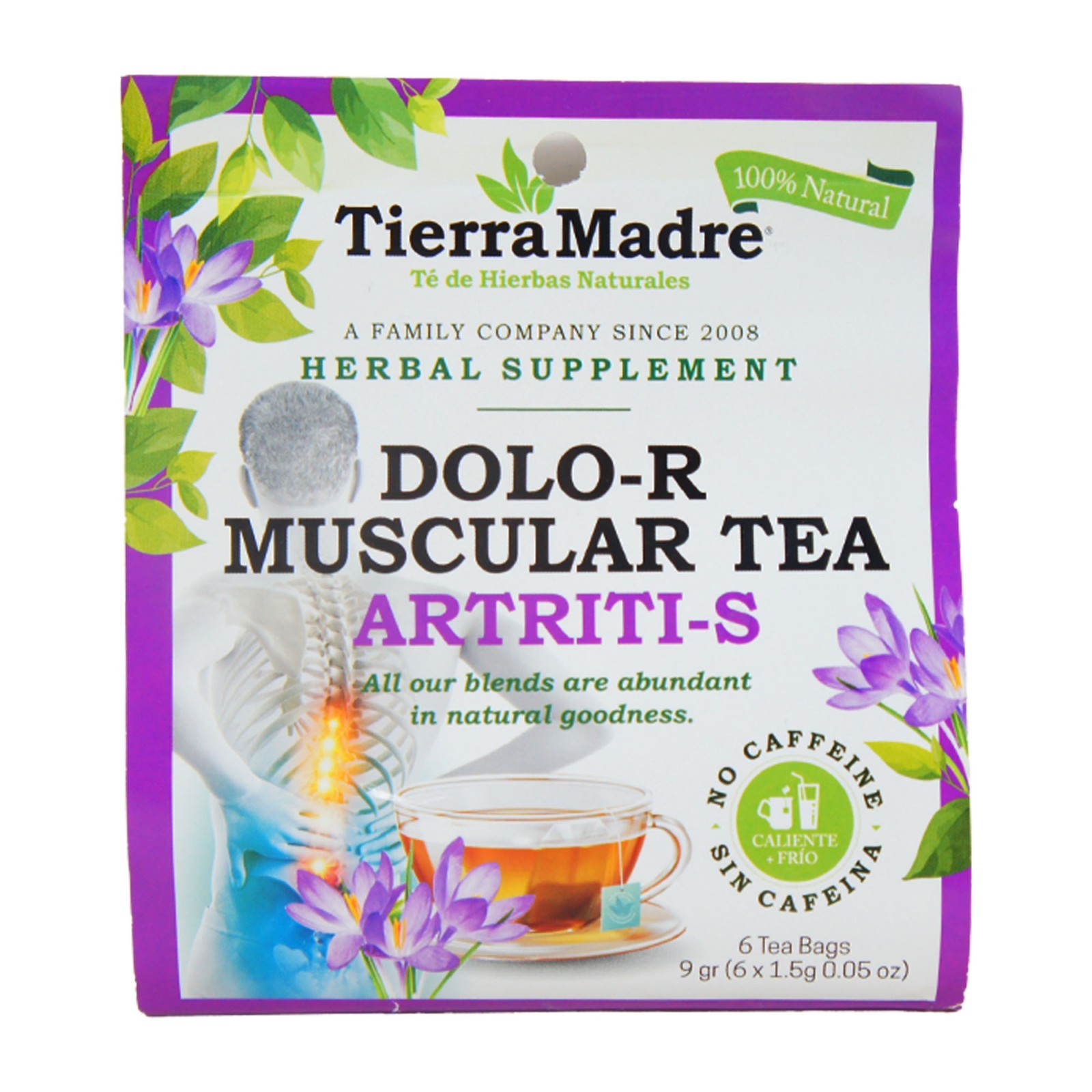 Tierra Madre Dolo-R Muscular Tea for Arthritis Relief – Herbal Pain Support 3 PK