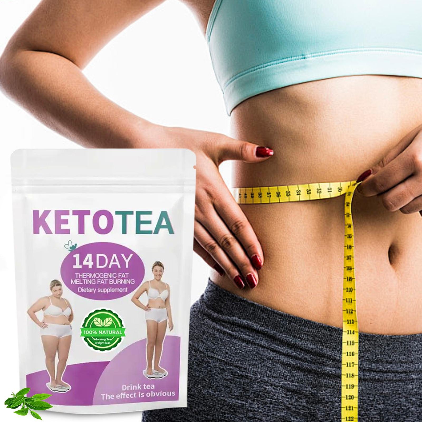 Organic Slim Green Tea Drink for Weight Loss Natural 14 Day Belly Cleansing Tea