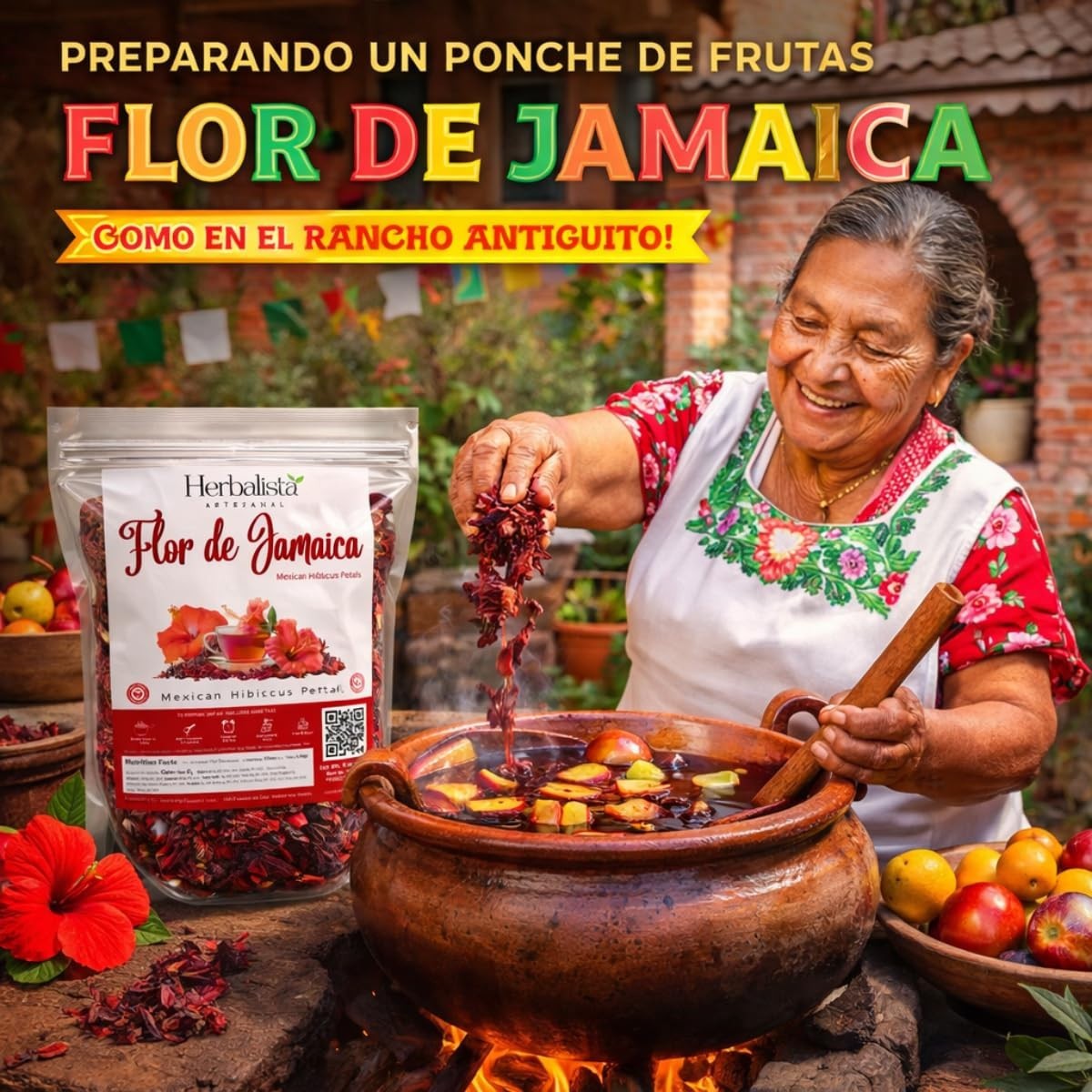 Flor de Jamaica 4oz (114g) – Mexican Hibiscus Petals IMPORTED FROM MEXICO