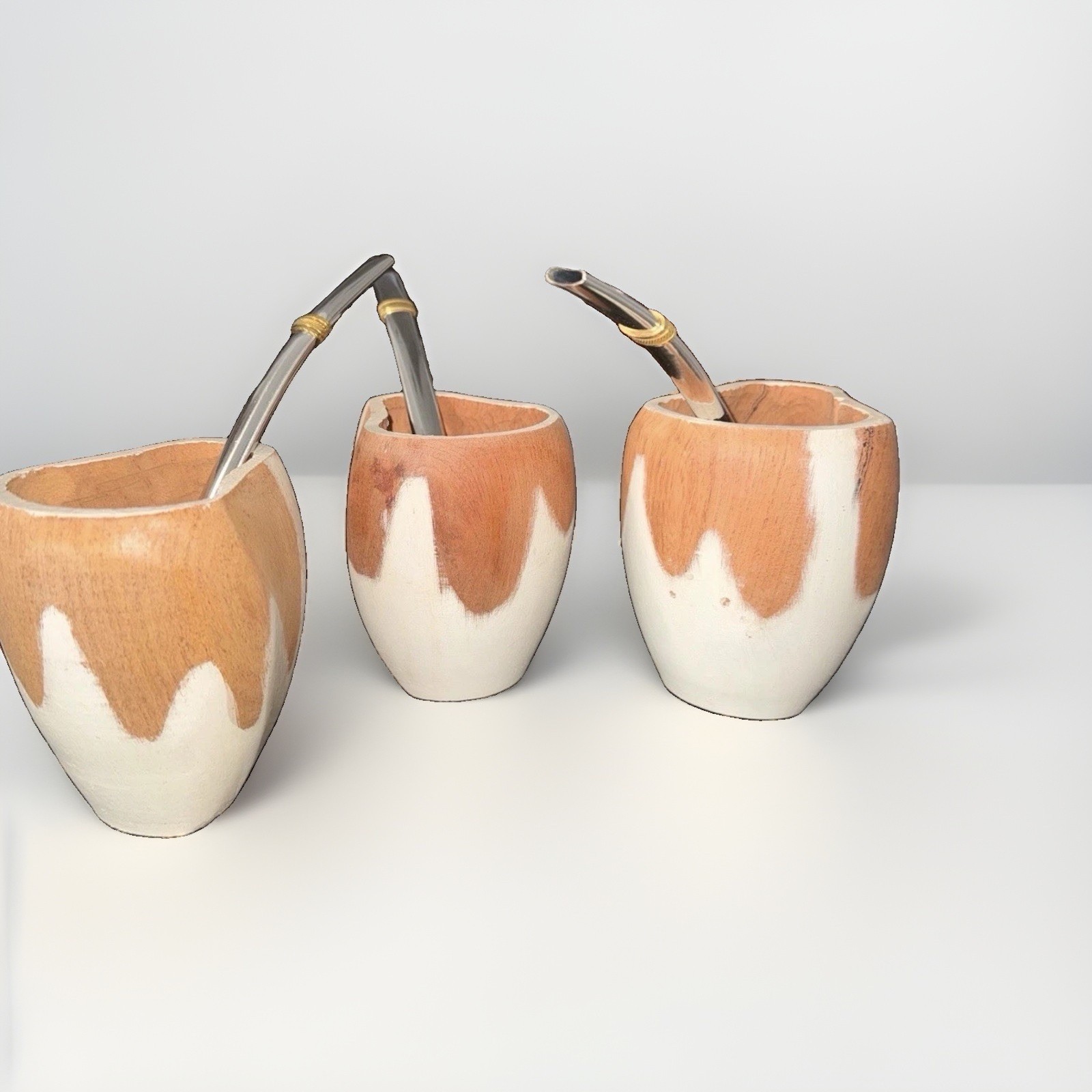 Mate!!!! Argentinian Handcrafted Wooden Mate Gourd & Stainless Steel Bombilla