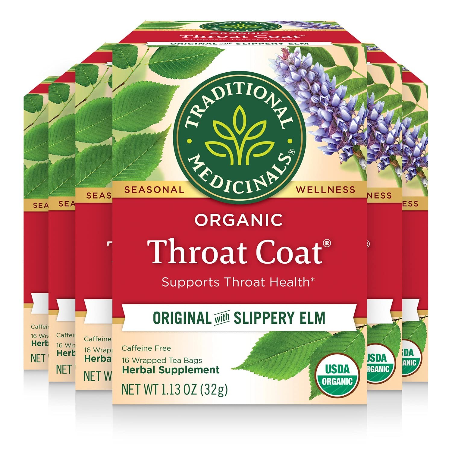 Traditional Medicinals Tea, Organic Throat Coat, Supports Health, 96…