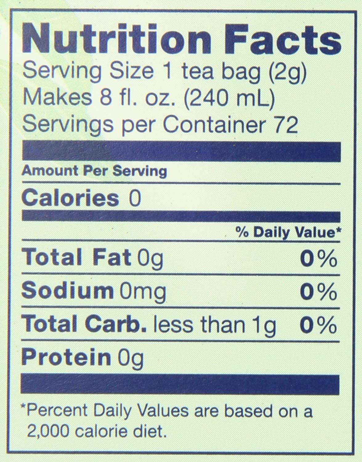 Tetley Natural GREEN Tea CAFFINATED 72 Bags (Light No Bitter Taste) – 1 Box