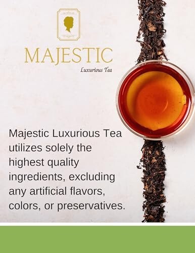 Majestic Tea| CREAM EARL GREY| English Classic| Citrusy With Vanilla Flavor